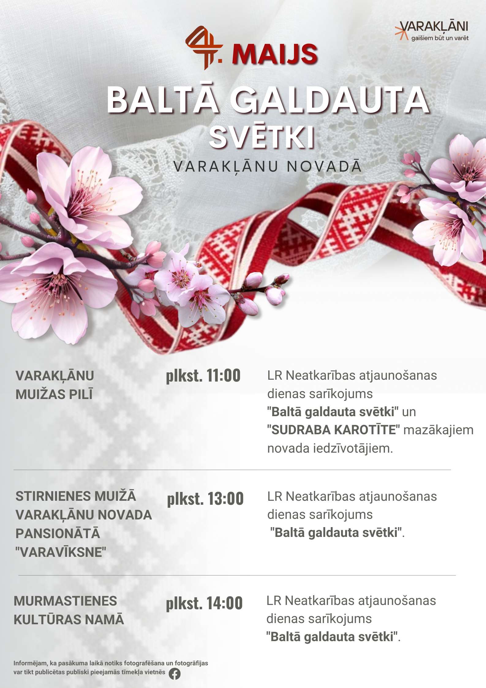 Baltaa galdauta sveetki