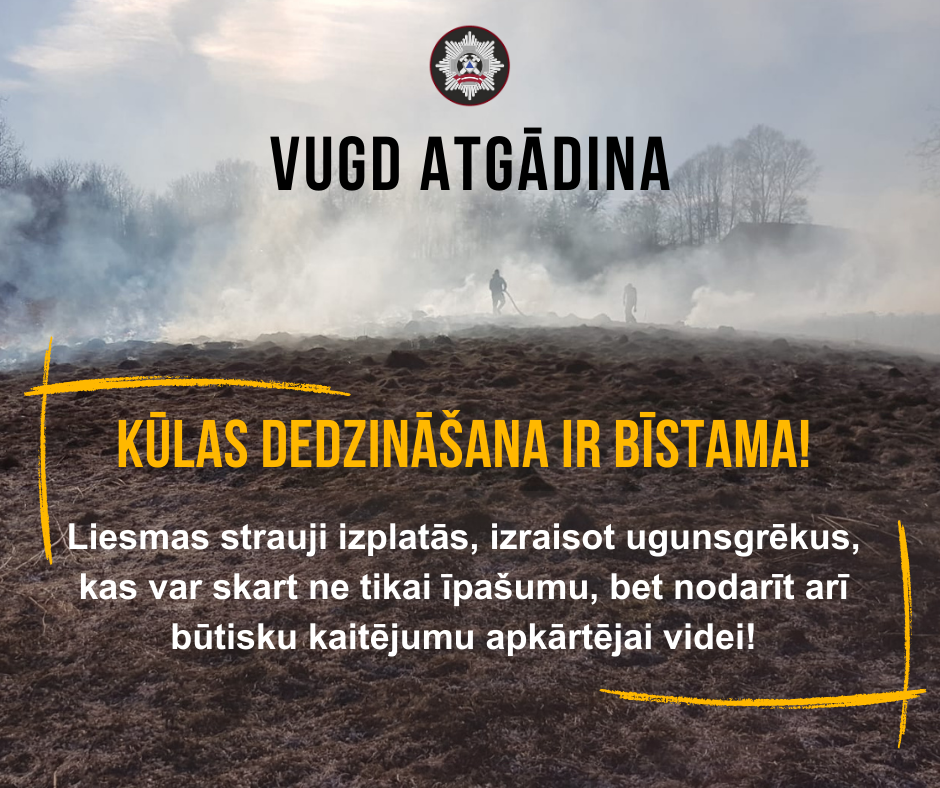 Kulas dedzinasana var izraisit ugunsgreku FB